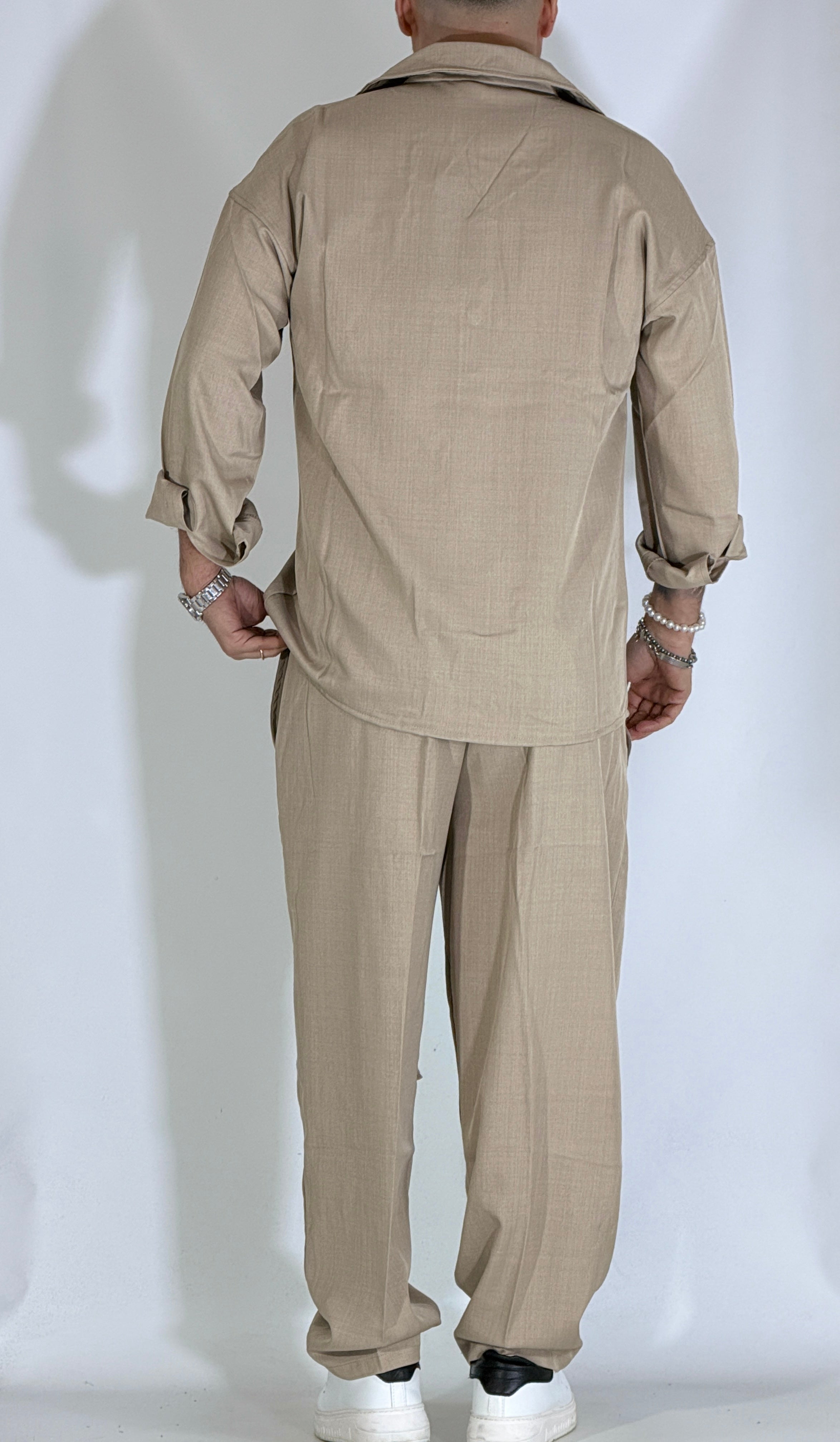 Coordinato fondo ampio beige FMT6445