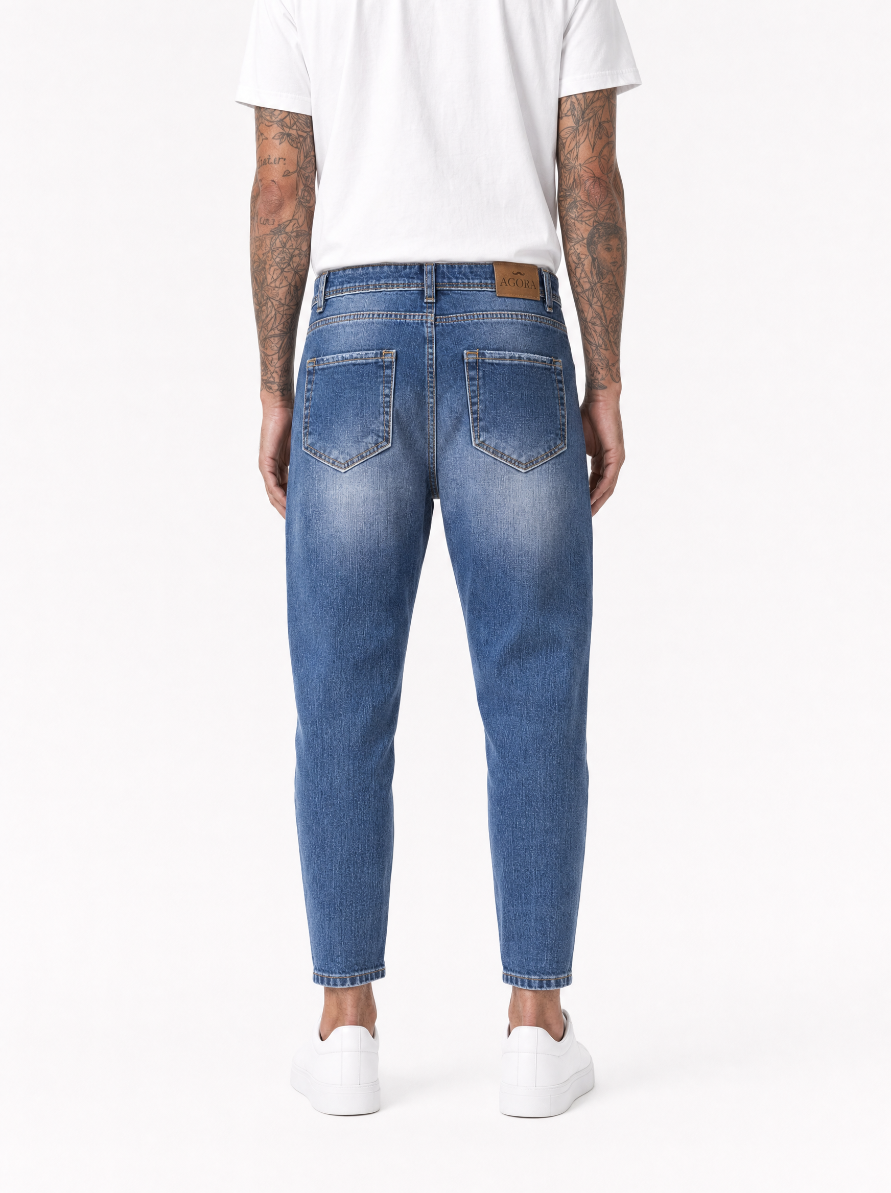 MAJOR Jeans carrot fit intermedio con abrasioni