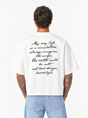 SERBIA Felpa over mezza manica panna