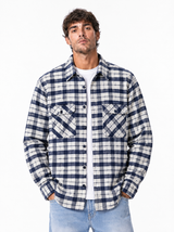CIAD Camicione flanella quadri blu