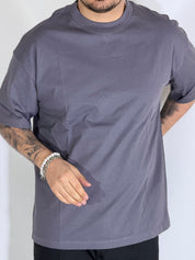 T-Shirt over basic dark grey L814901