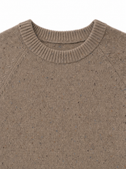 QUARTIERI Girocollo bottonato beige