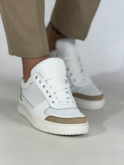 Scarpa forata riporto beige DB81F