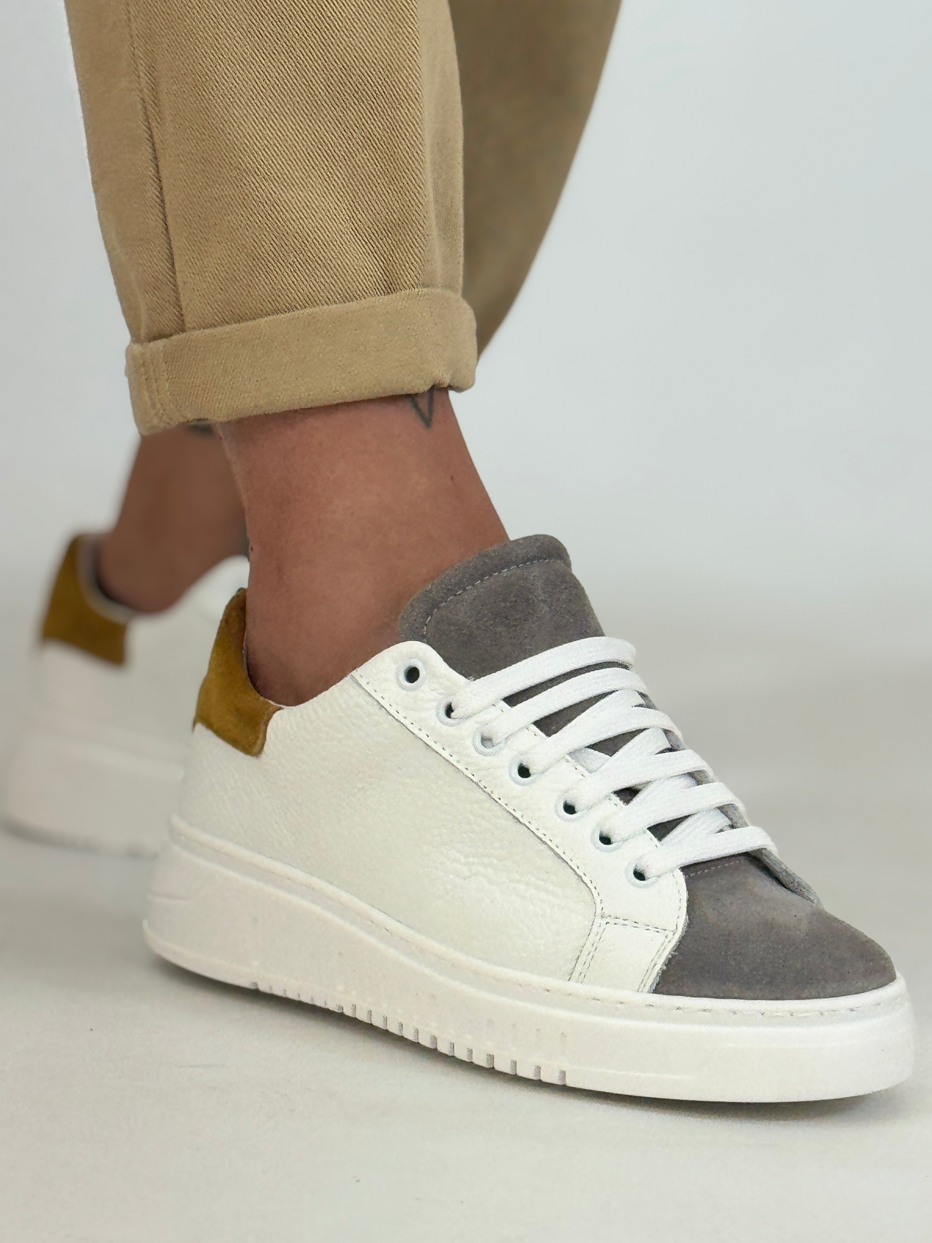 Scarpa somart bottolato rip. ocra AR01