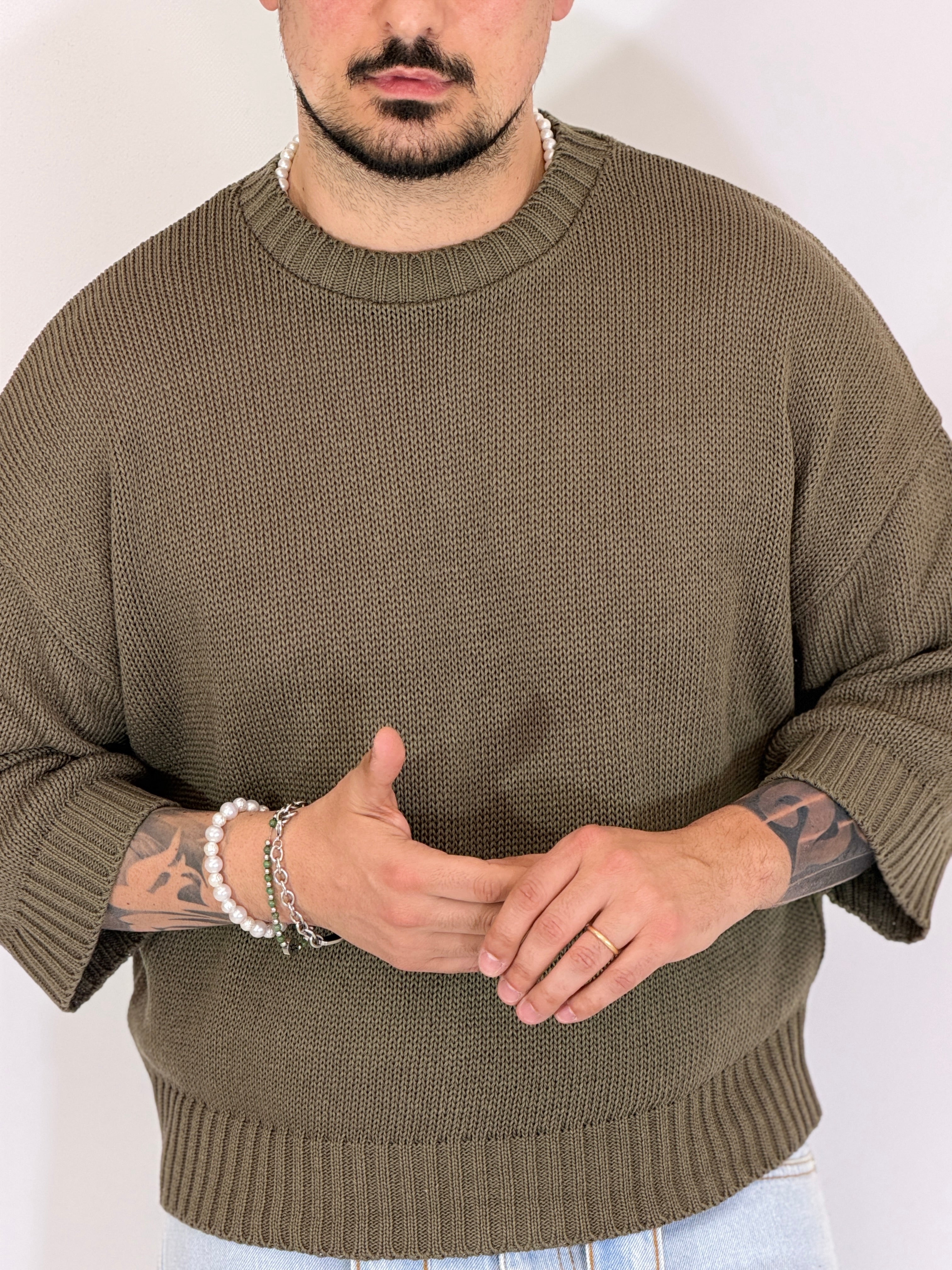 Aruba · girocollo cropped militare