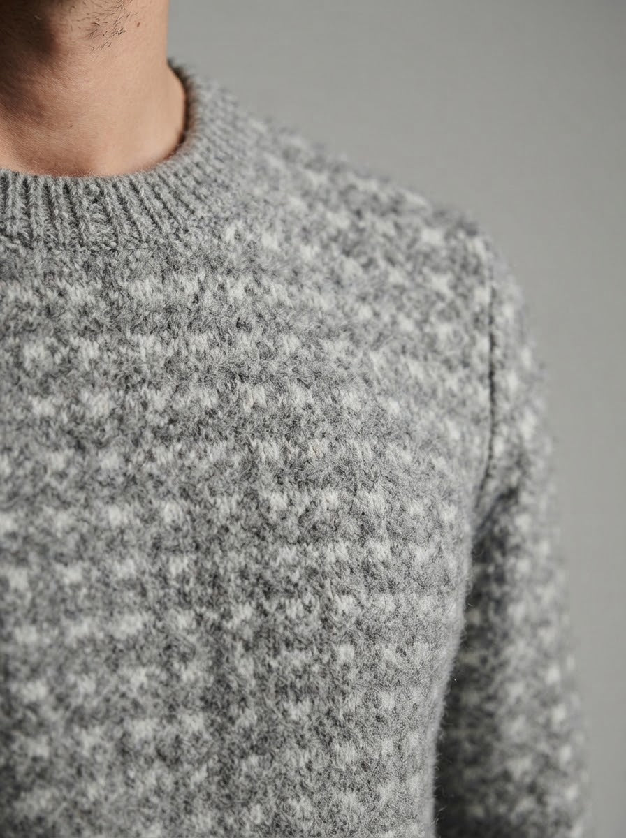 M571 maglia paricollo grigia