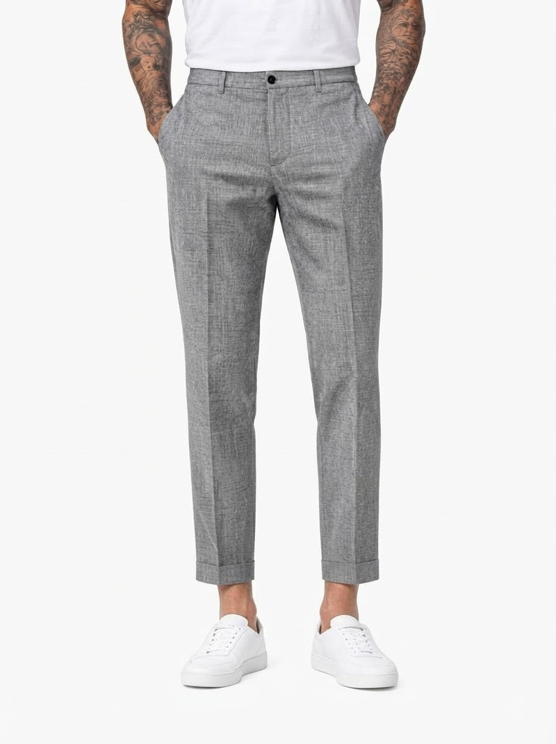 CENTAURO Pantalone fiammato grigio