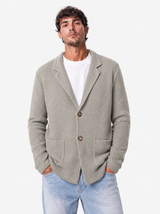 KASSEL cardigan punto riso beige