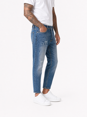 MAJOR Jeans carrot fit intermedio con abrasioni