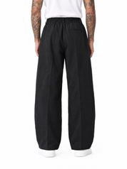 NARCISO Pantalone balloon maxi pinces nero