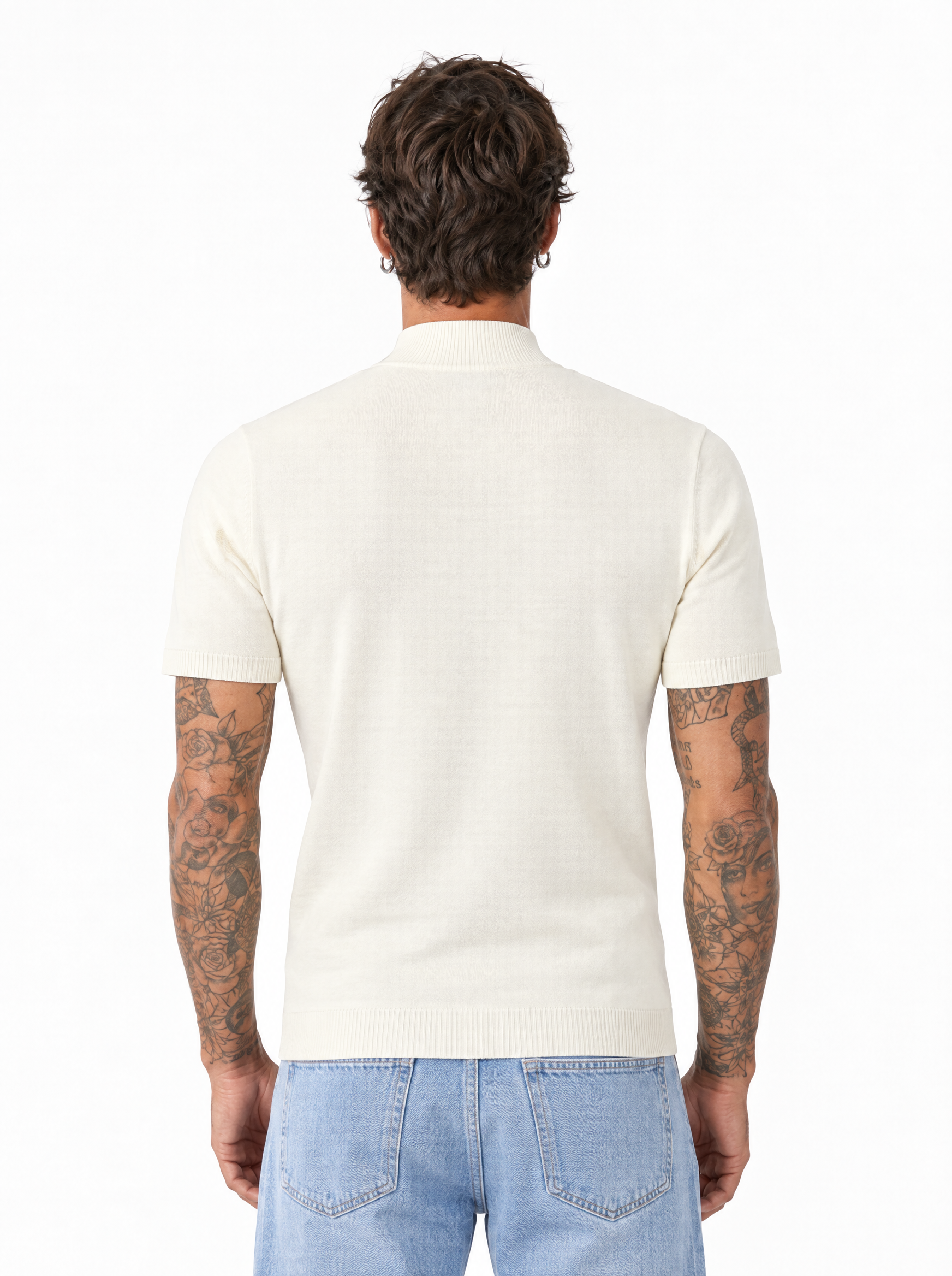 T-shirt lupetto bianca W86037