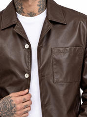 Giubbino eco-pelle moro SMILE4