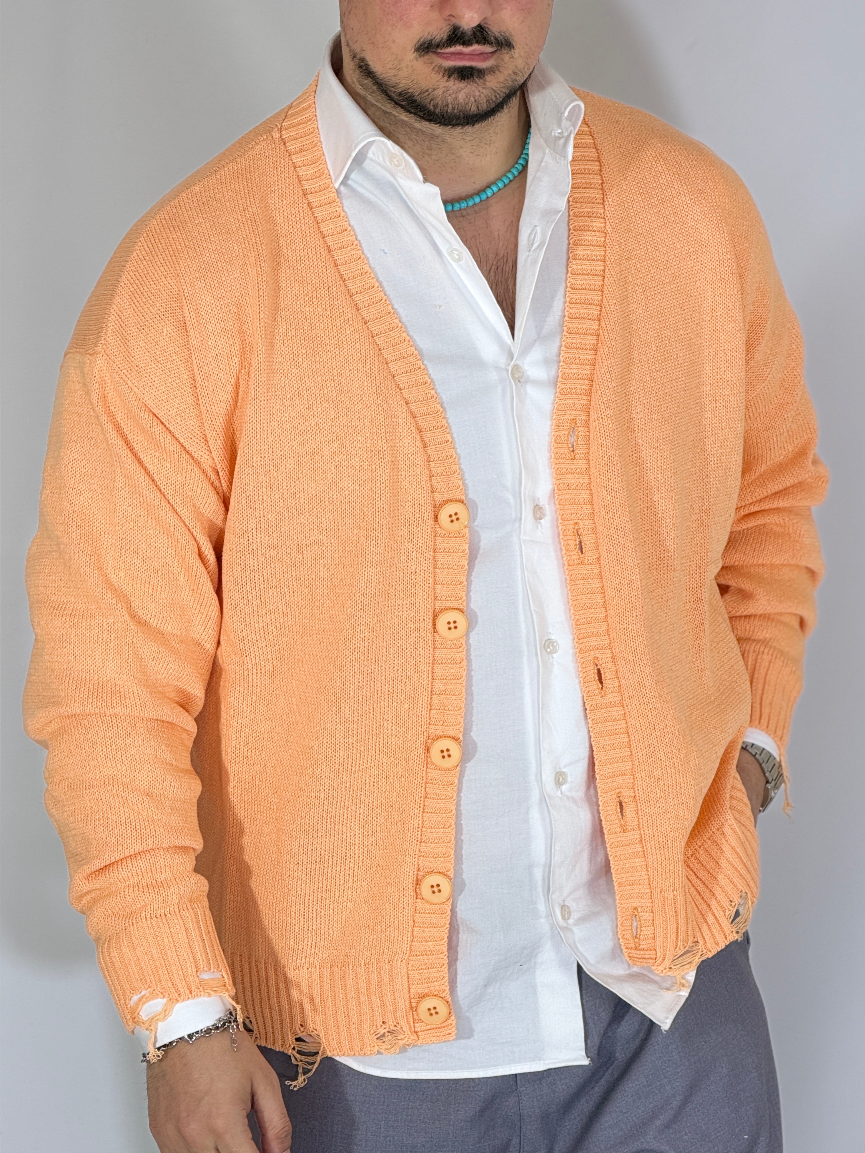 Cardigan salmone TBS2603