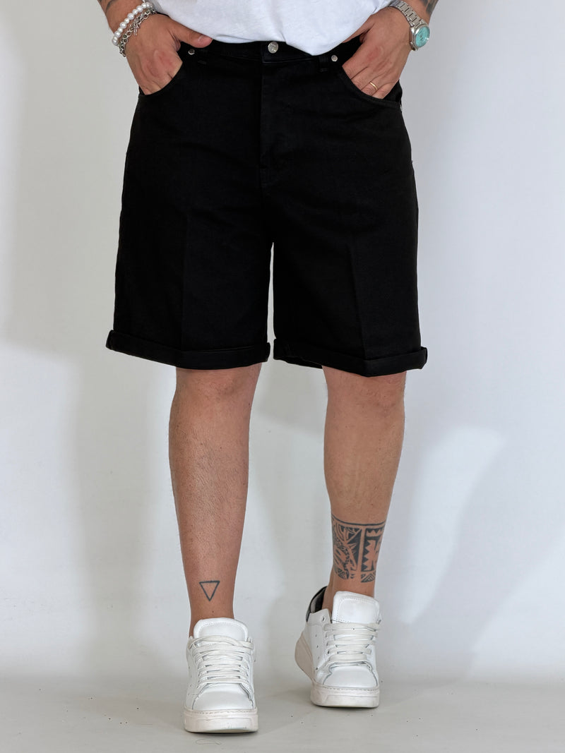 Bermuda jeans nero COSTA AZZURRA