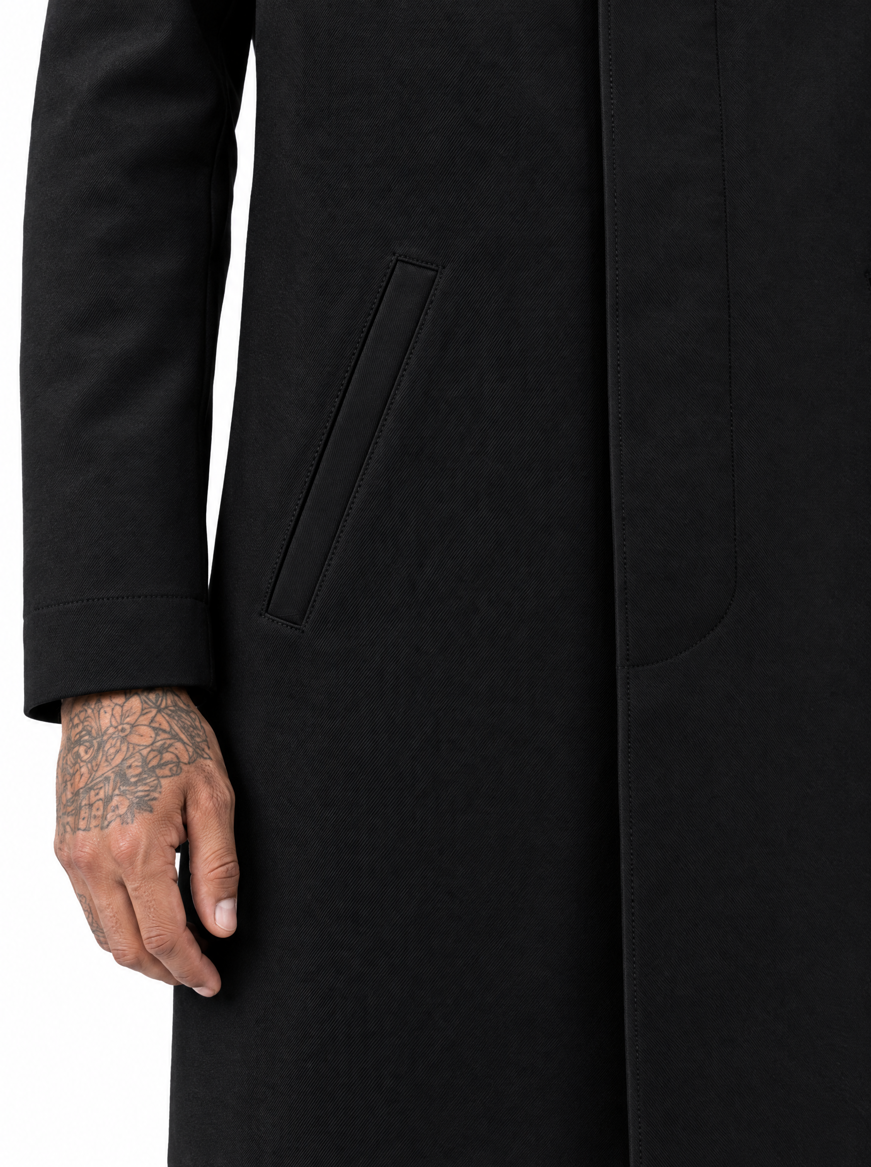 WONDER Trench elegante nero
