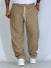 Pantalaccio in lino balloon beige KANTO