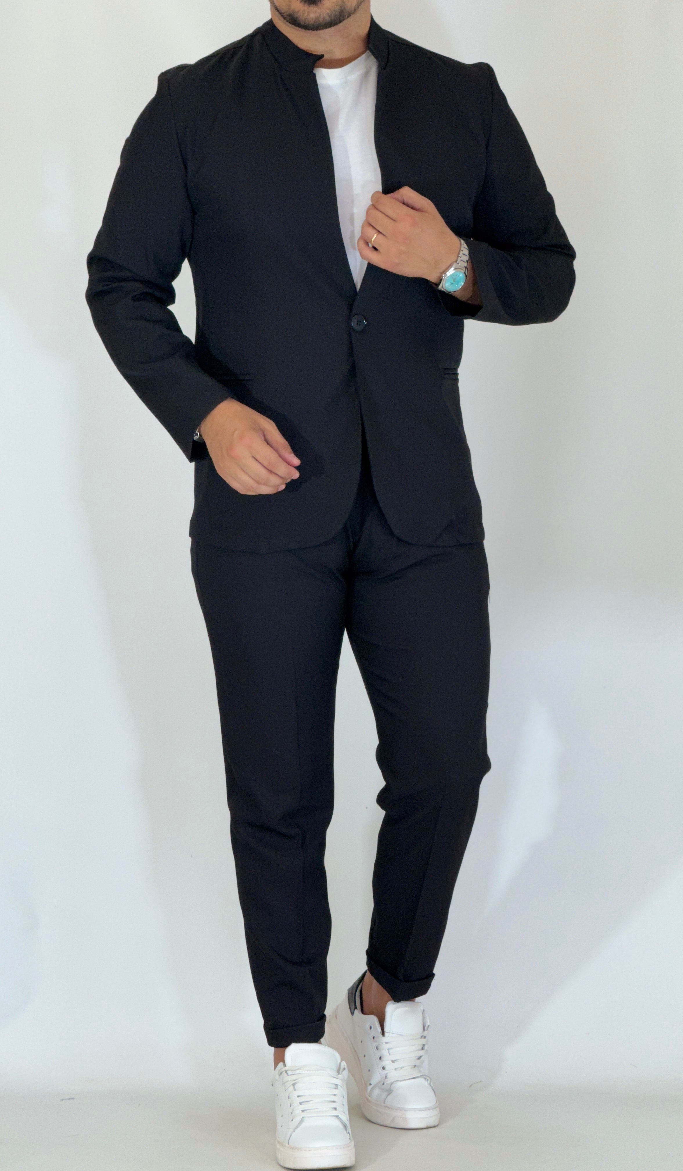 Abito coreano nero LW256061