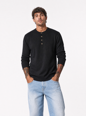 Maglia serafino nero AD25944/2