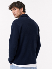PARKER cardigan pochette blu