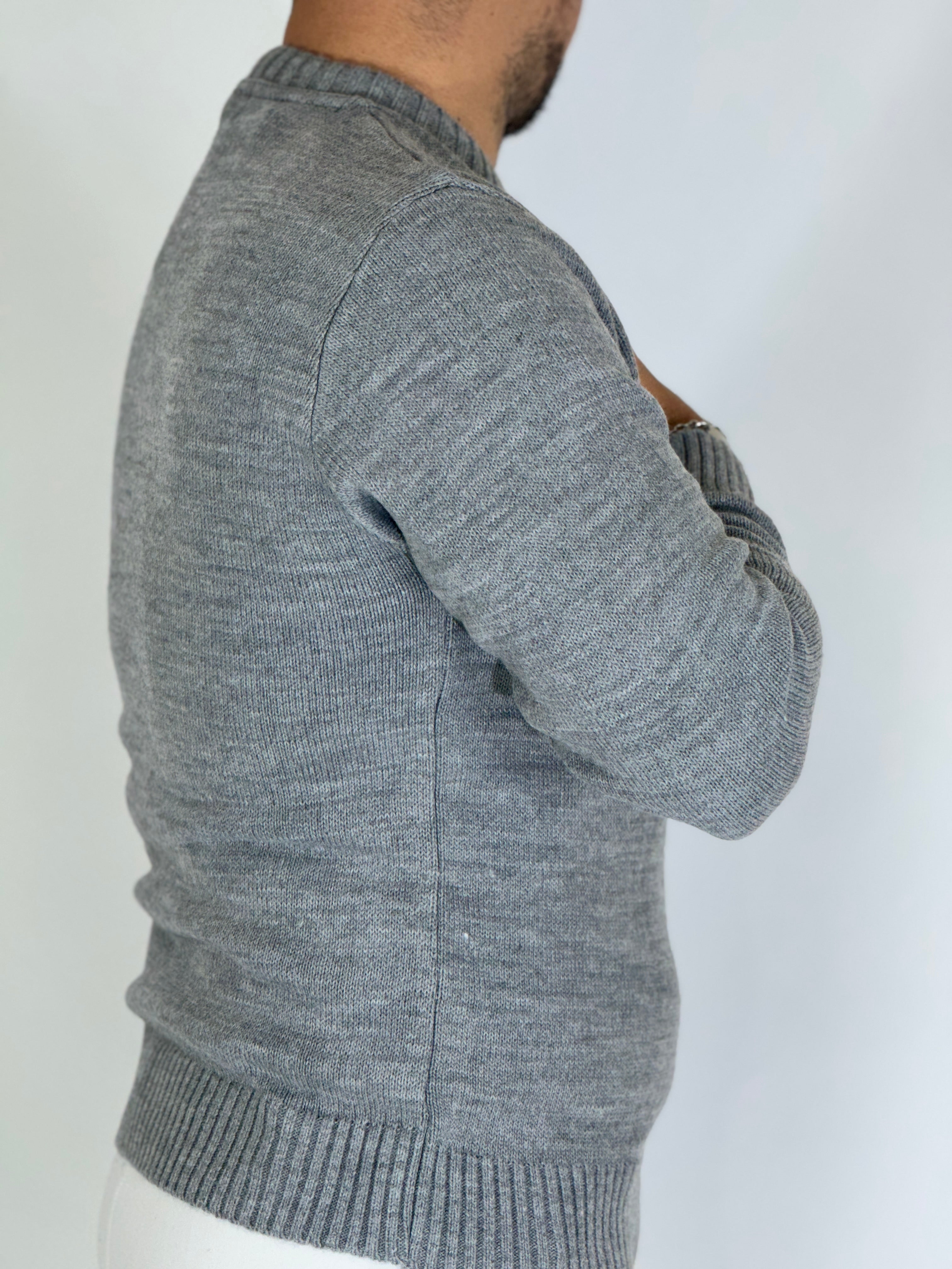 Girocollo basic grigio AD25161