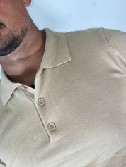 Polo manica lunga apricot MP888
