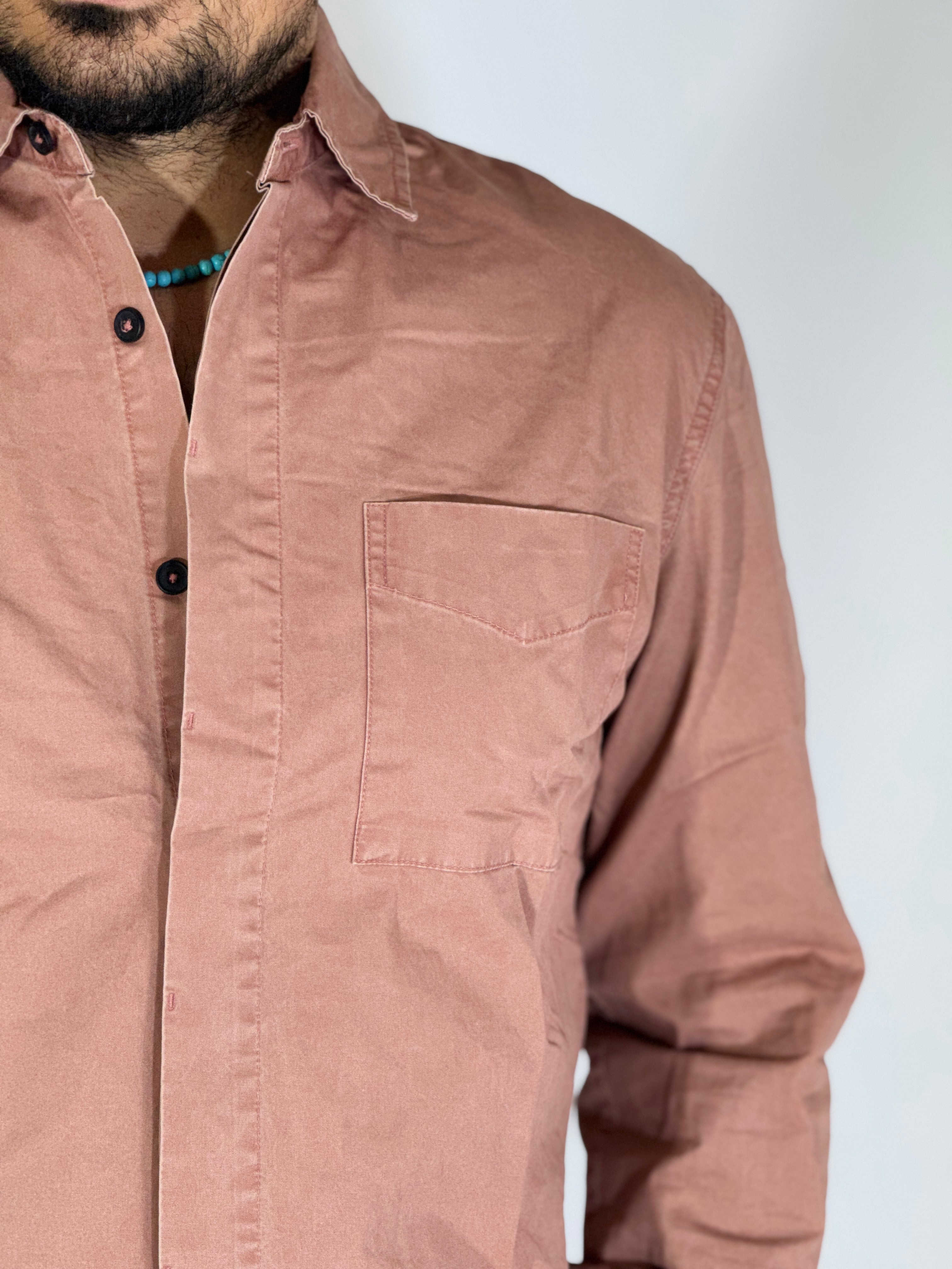 Camicia denim rosa BCO126