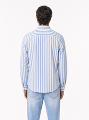 FORLI Camicia rigata cielo