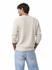 Maglia serafino panna AD25944/2