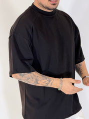T-shirt over tre quarti nera 6003PE
