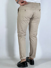 Pantalone slim capri fit beige ALVIN