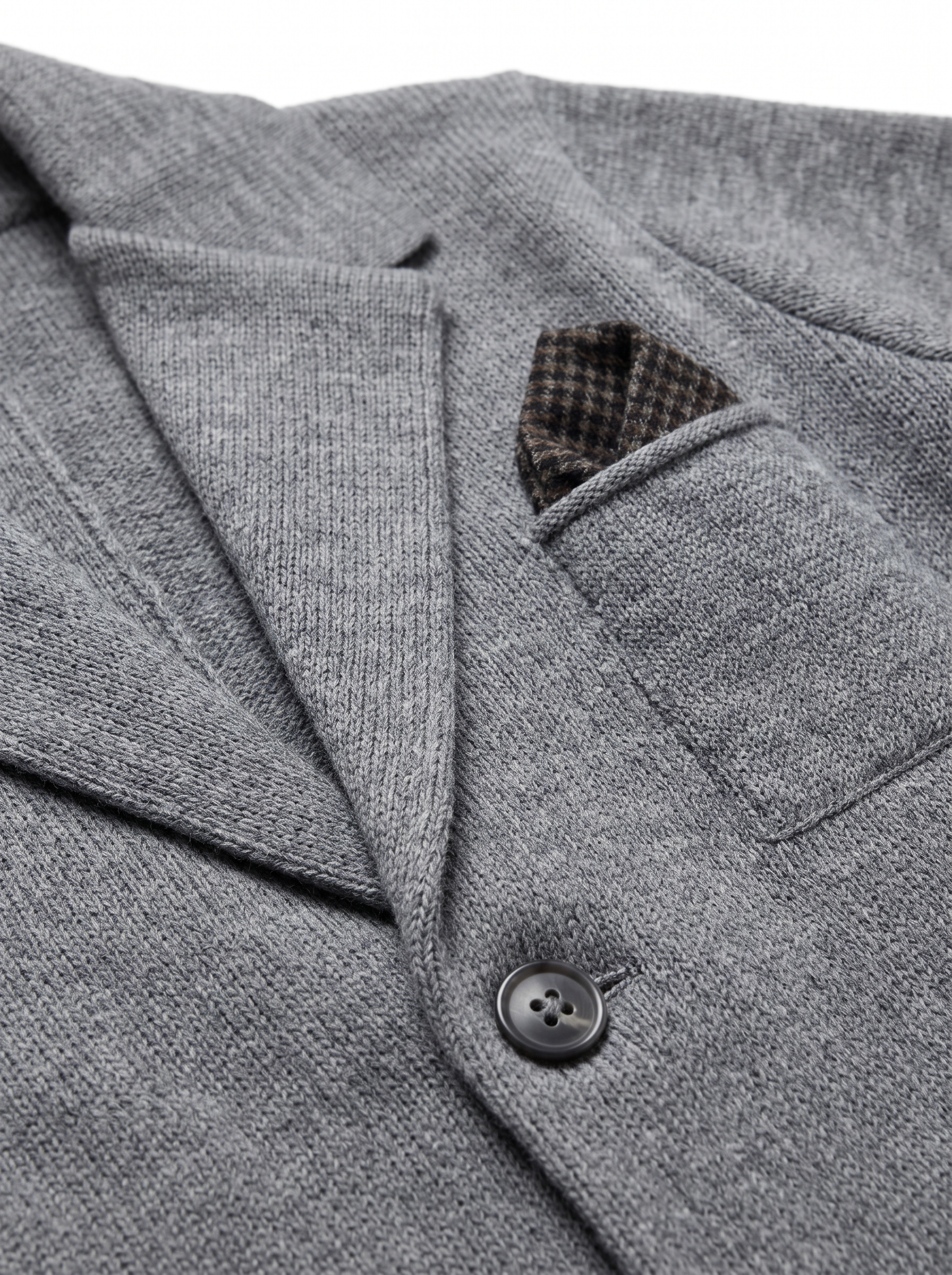 PARKER cardigan pochette grigio