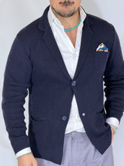 ONE · Cardigan giacca blu