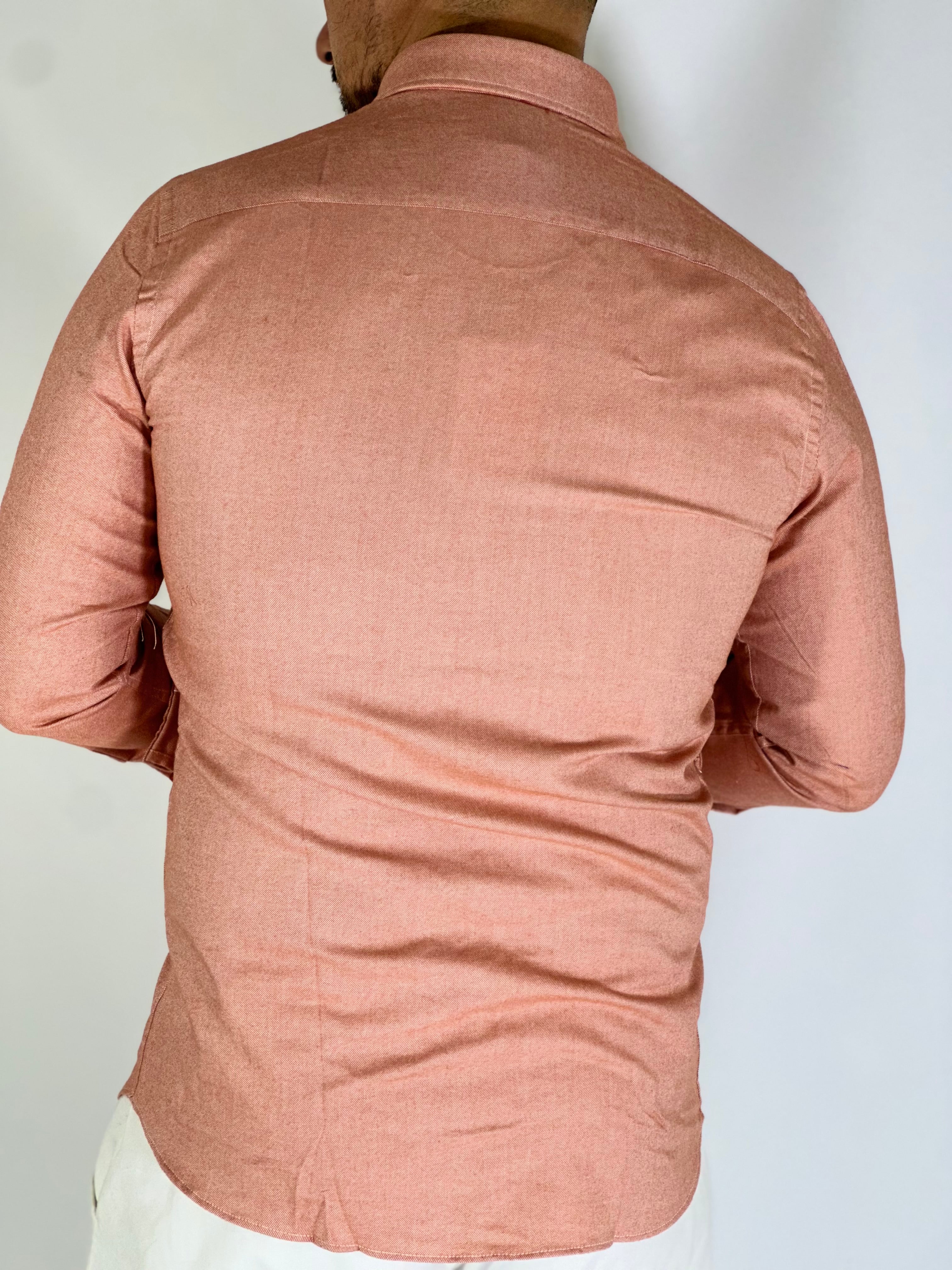 Camicia flanella salmone MIGLIACCIO