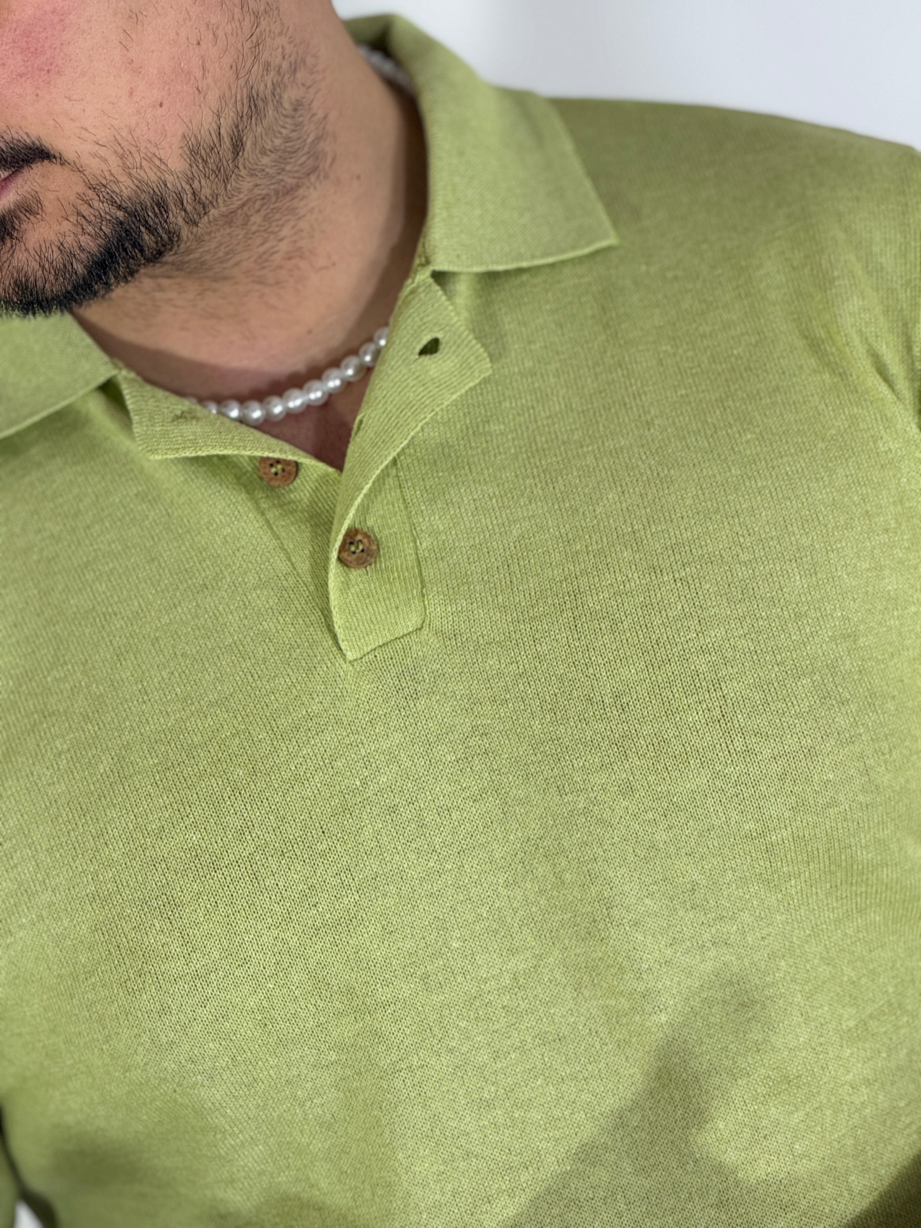 Polo tinta unita verdino STANLEY