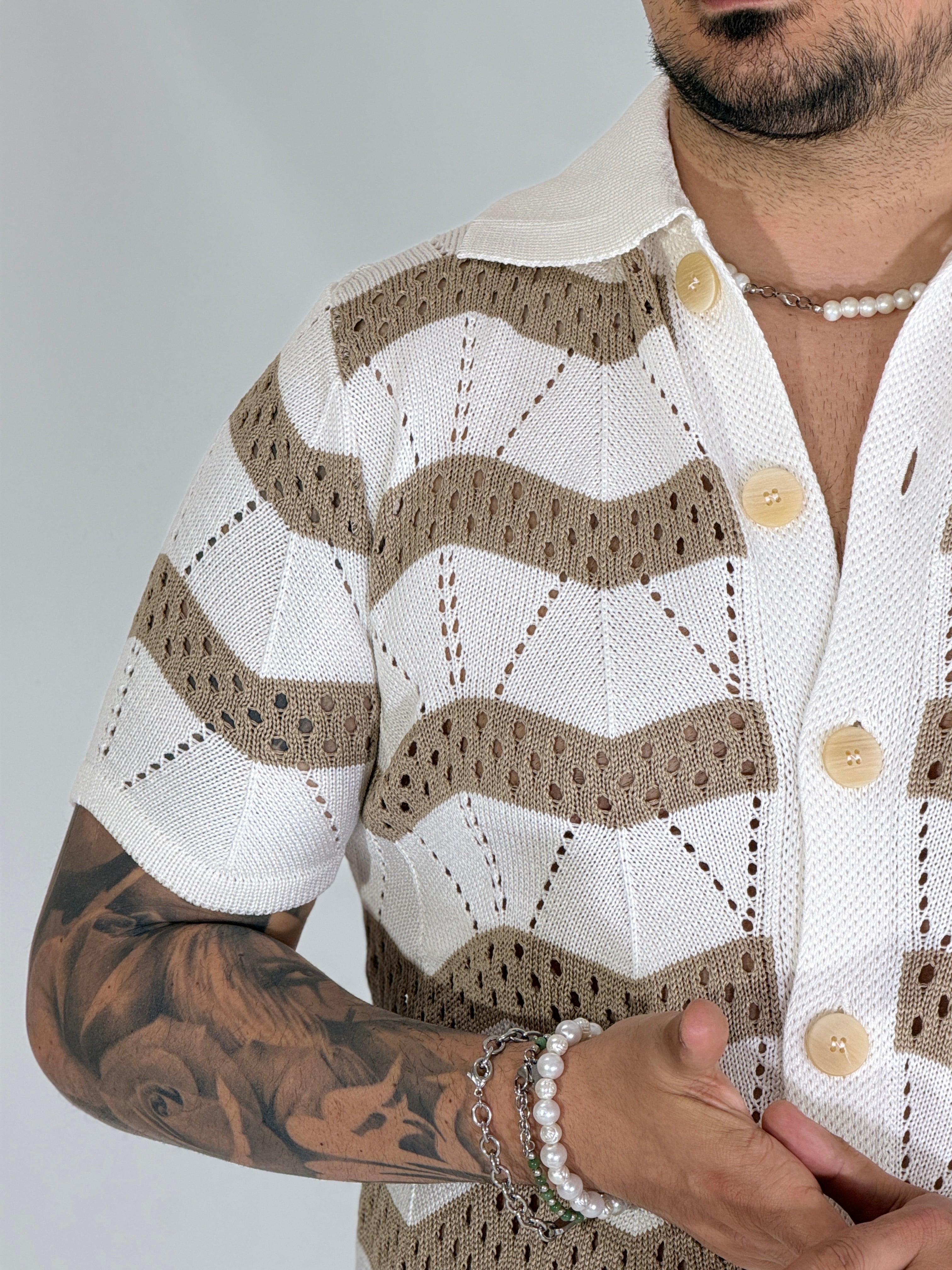Etnia · Cardigan panna/sabbia