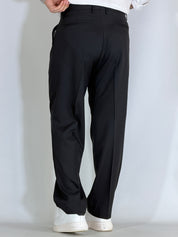 Pantalone fondo largo Migliaccio nero SPENCER