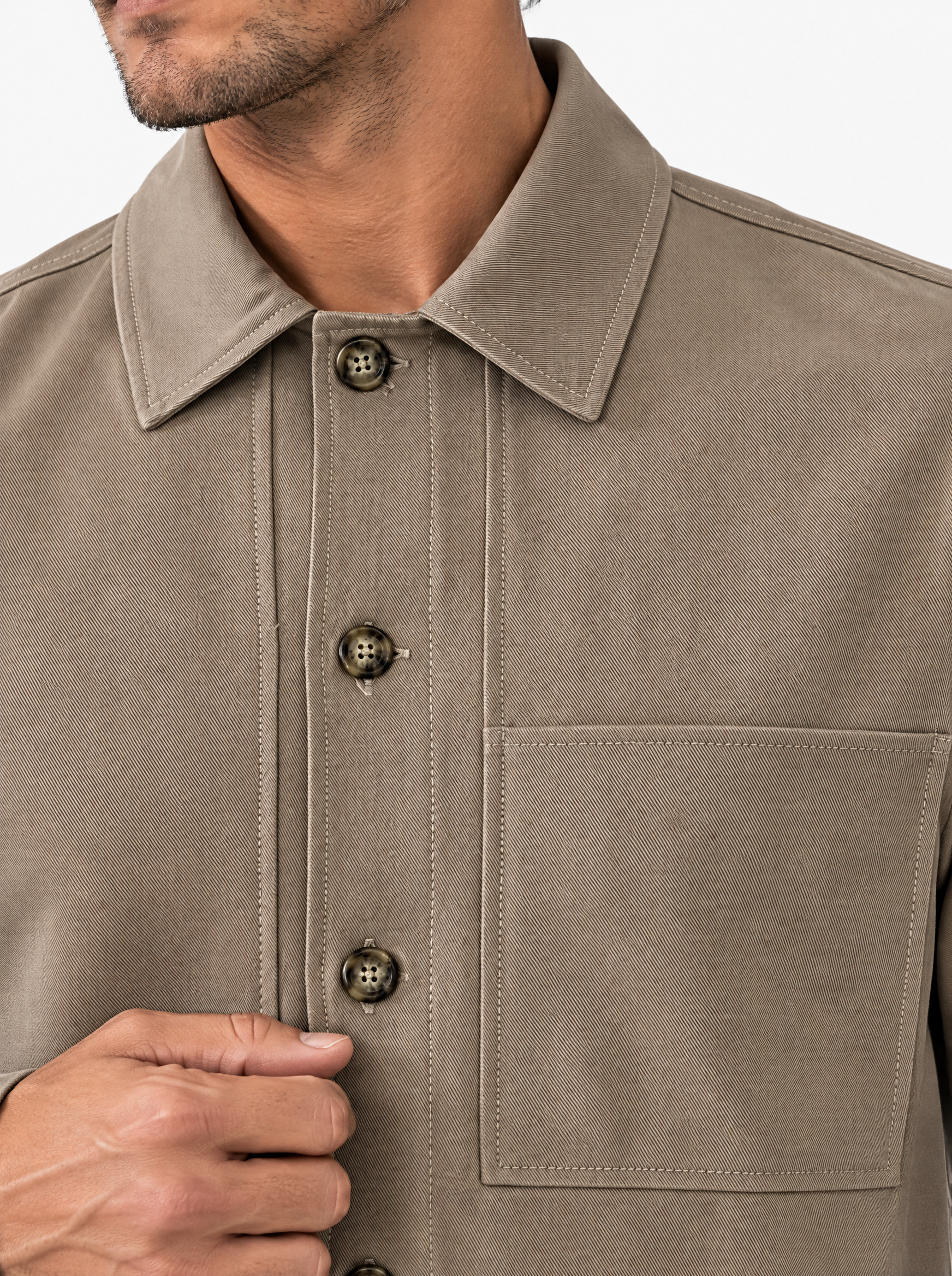 TAYLOR camicia cropped beige
