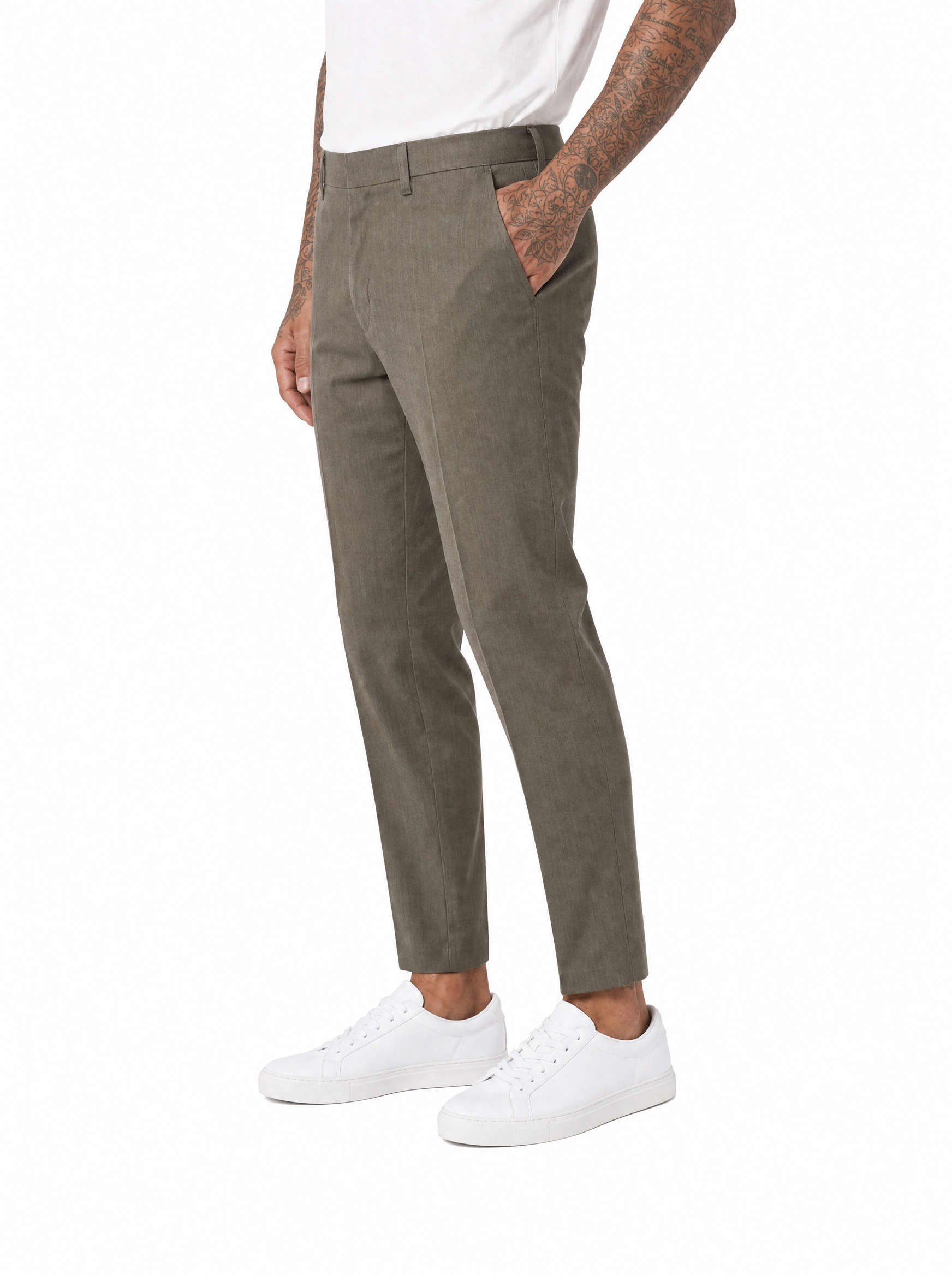 Pantalone abbottonatura laterale fango ADFS31