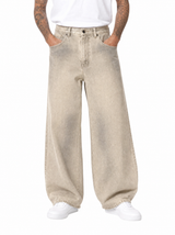 Jeans balloon fit sfumato beige YB68-06