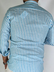 Camicia lino stretta coreana migliaccio ANICE