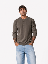 Maglia serafino marrone AD25944/2