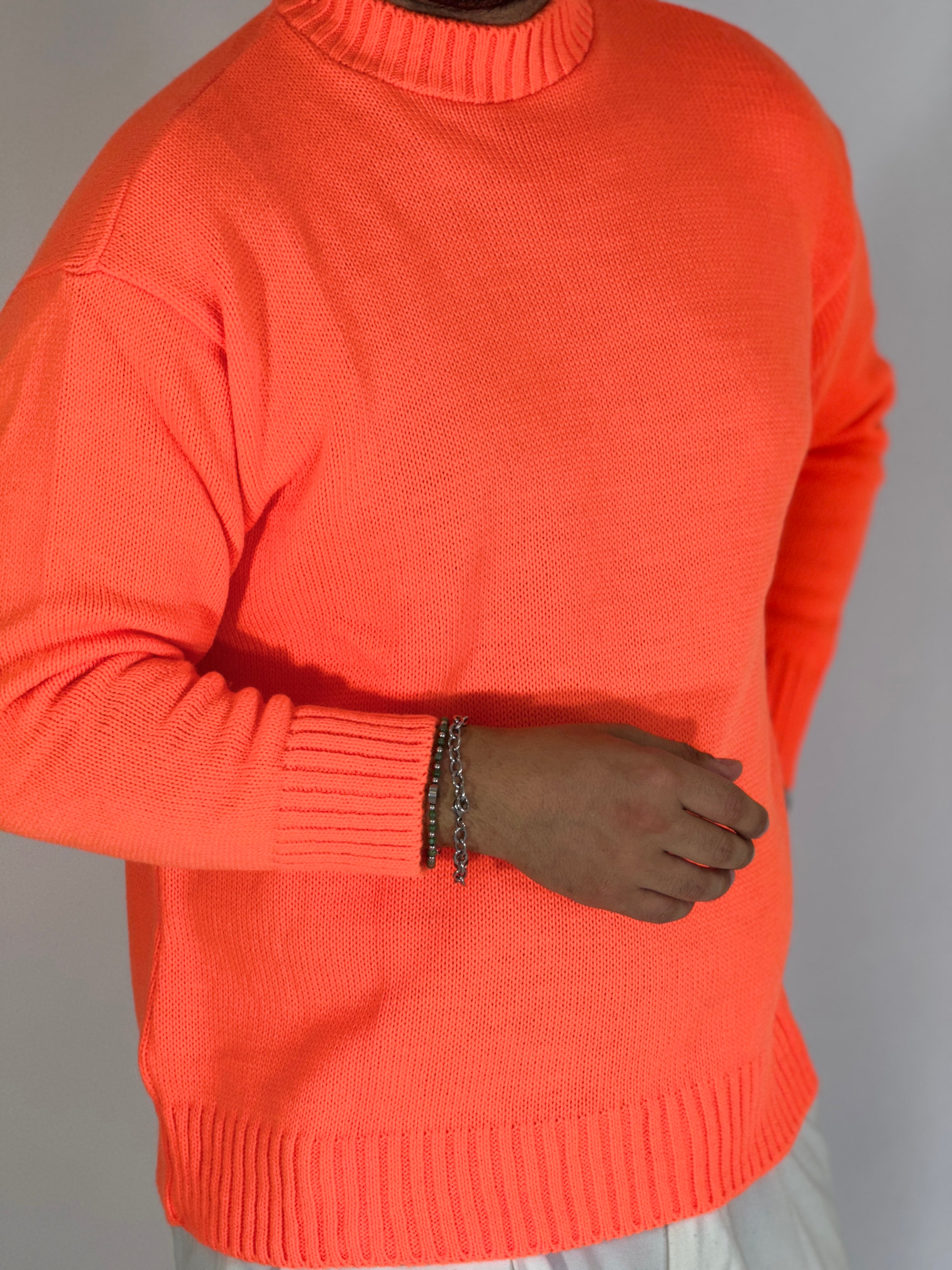 Maglione rasato arancio AD1654