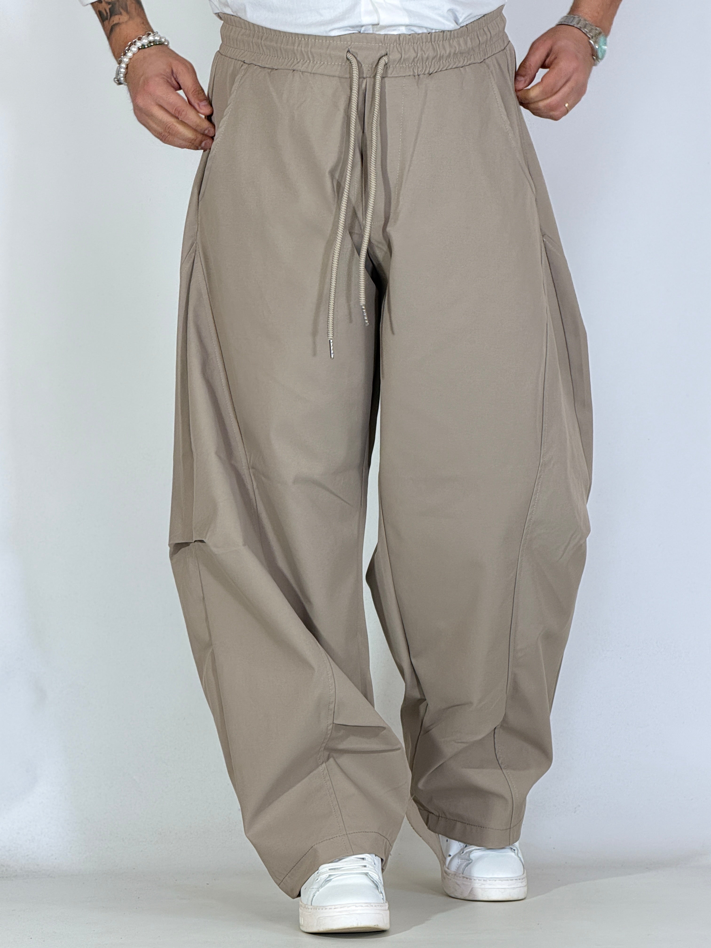 Pantalaccio wide tortora APP771