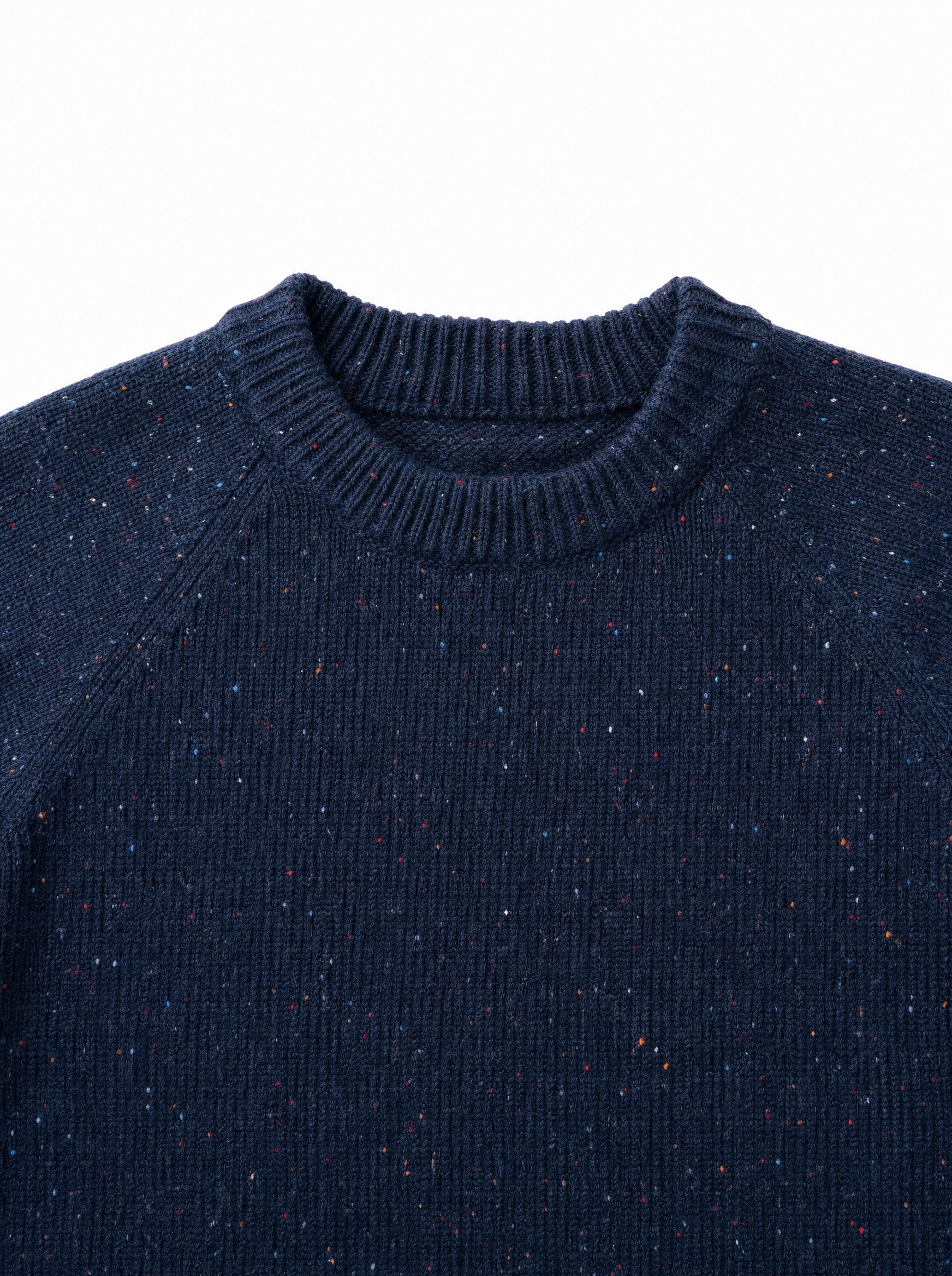 QUARTIERI Girocollo bottonato blu jeans