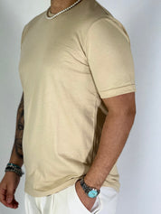 T-Shirt basic sabbia M19221