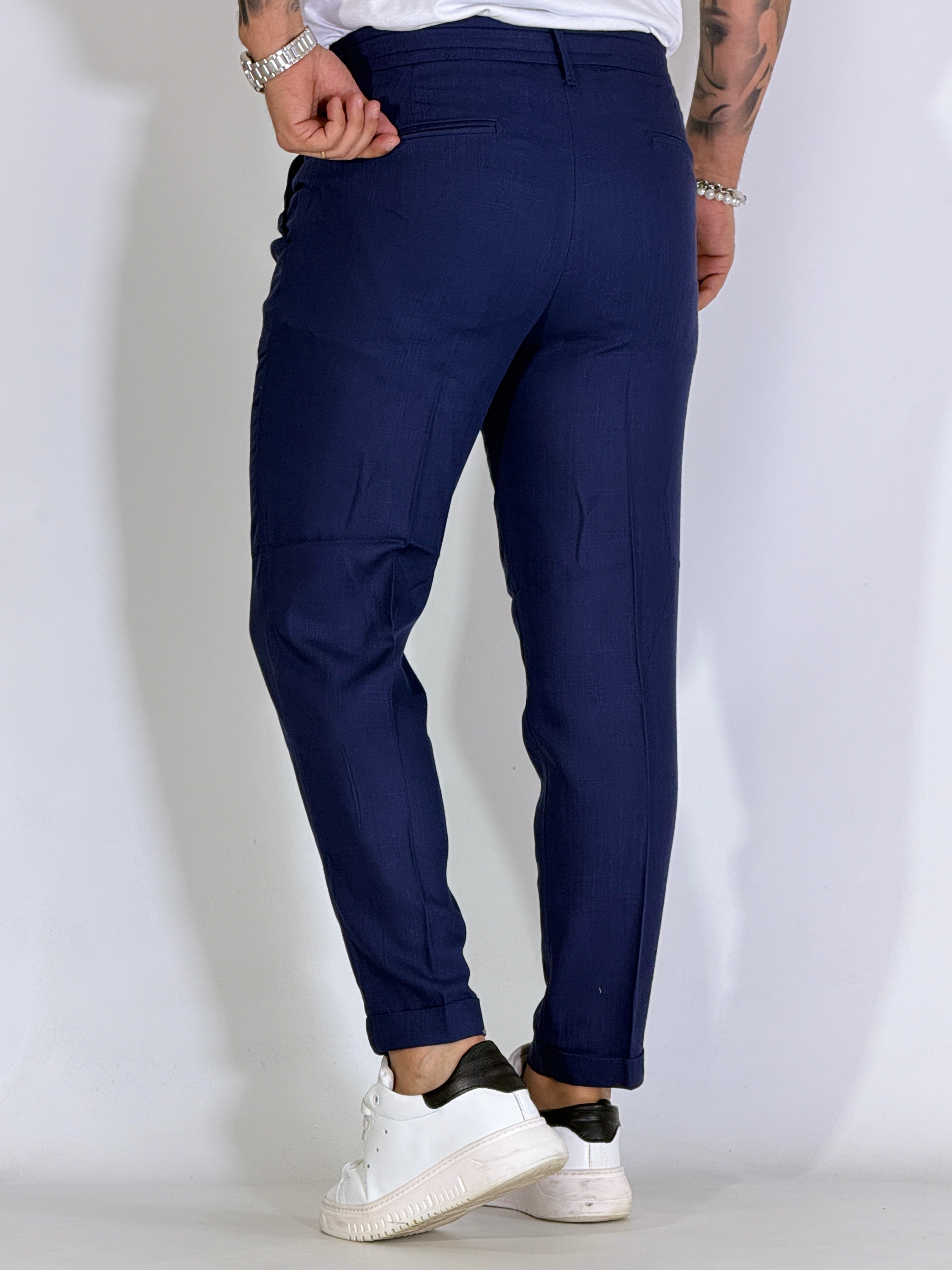 Pantalaccio misto lino blu NOISE
