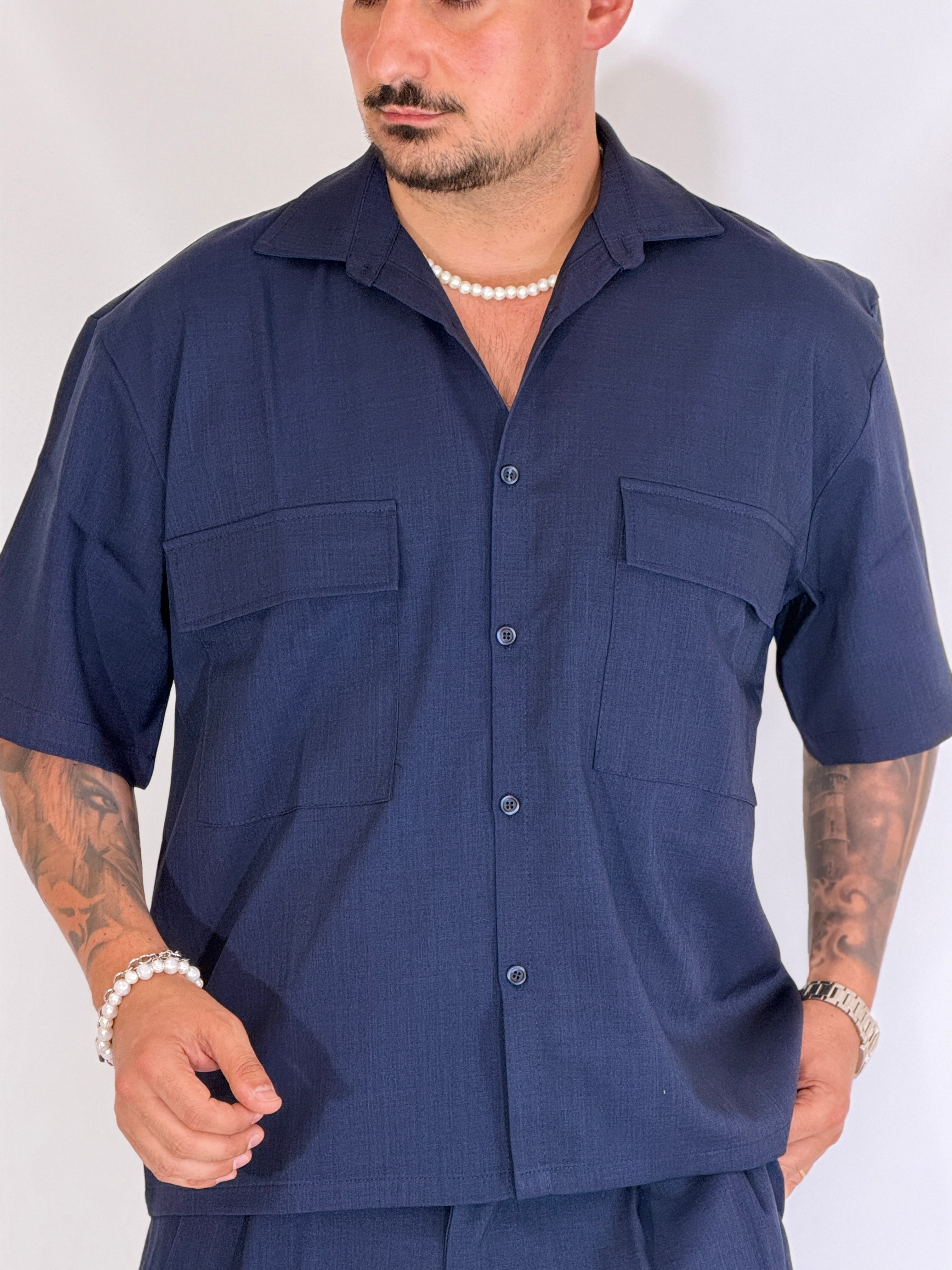 Fifth· Coordinato fiammato blu