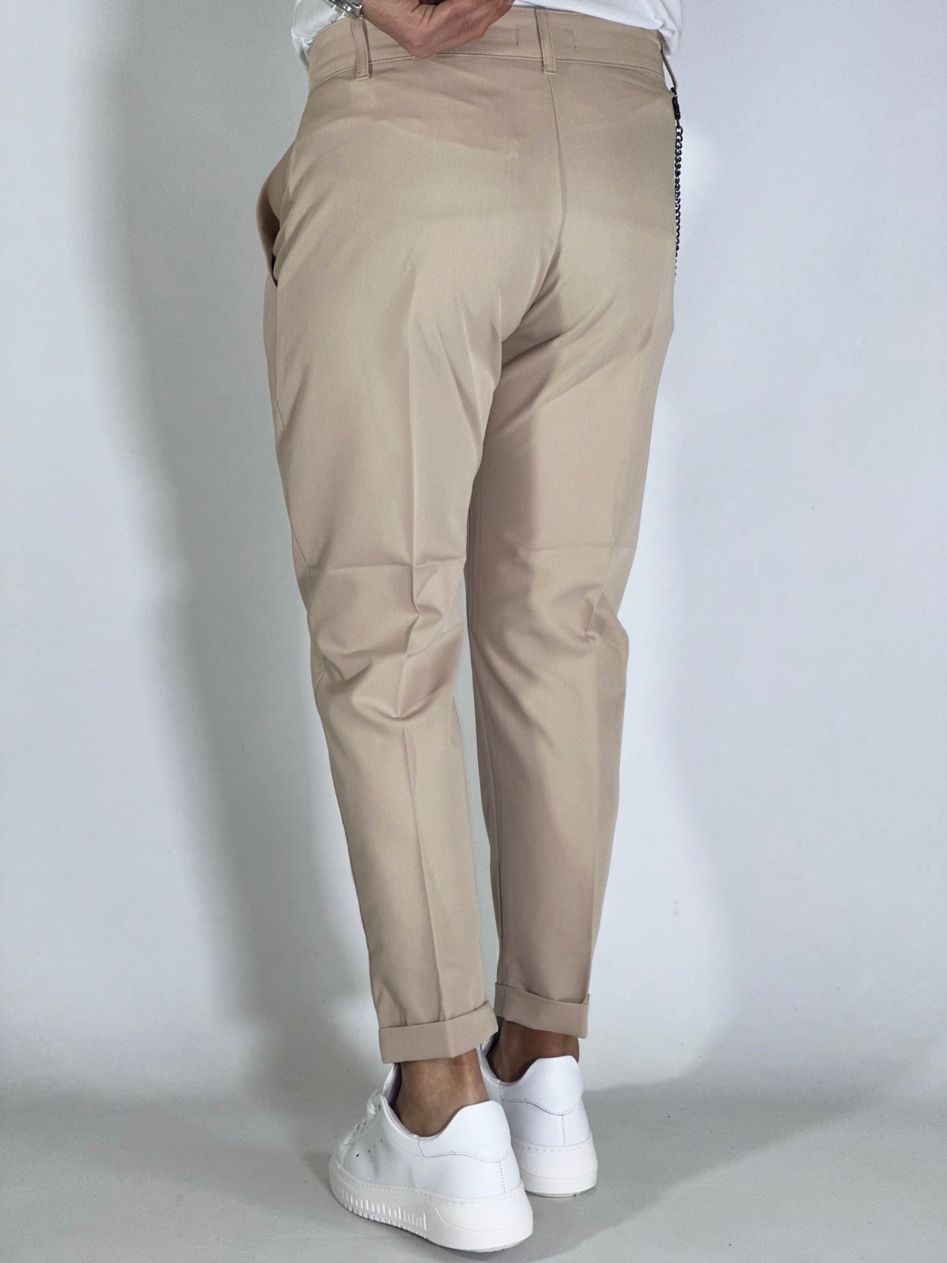 Pantalone elegant beige chiaro AG95