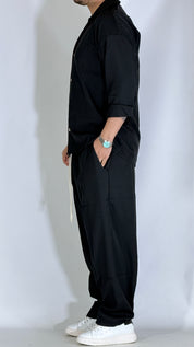 Coordinato fondo ampio nero FMT6445