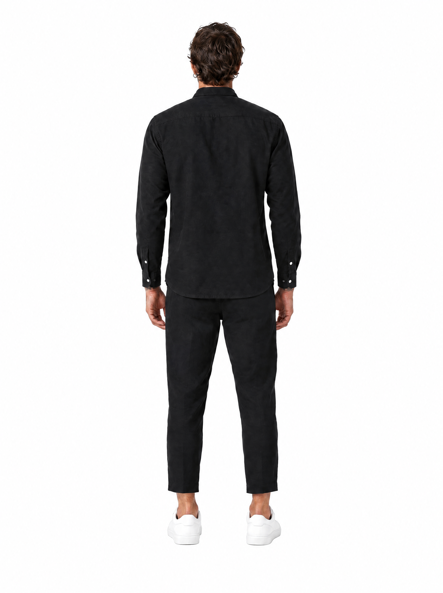 Coordinato slim fit nero DC1935-36